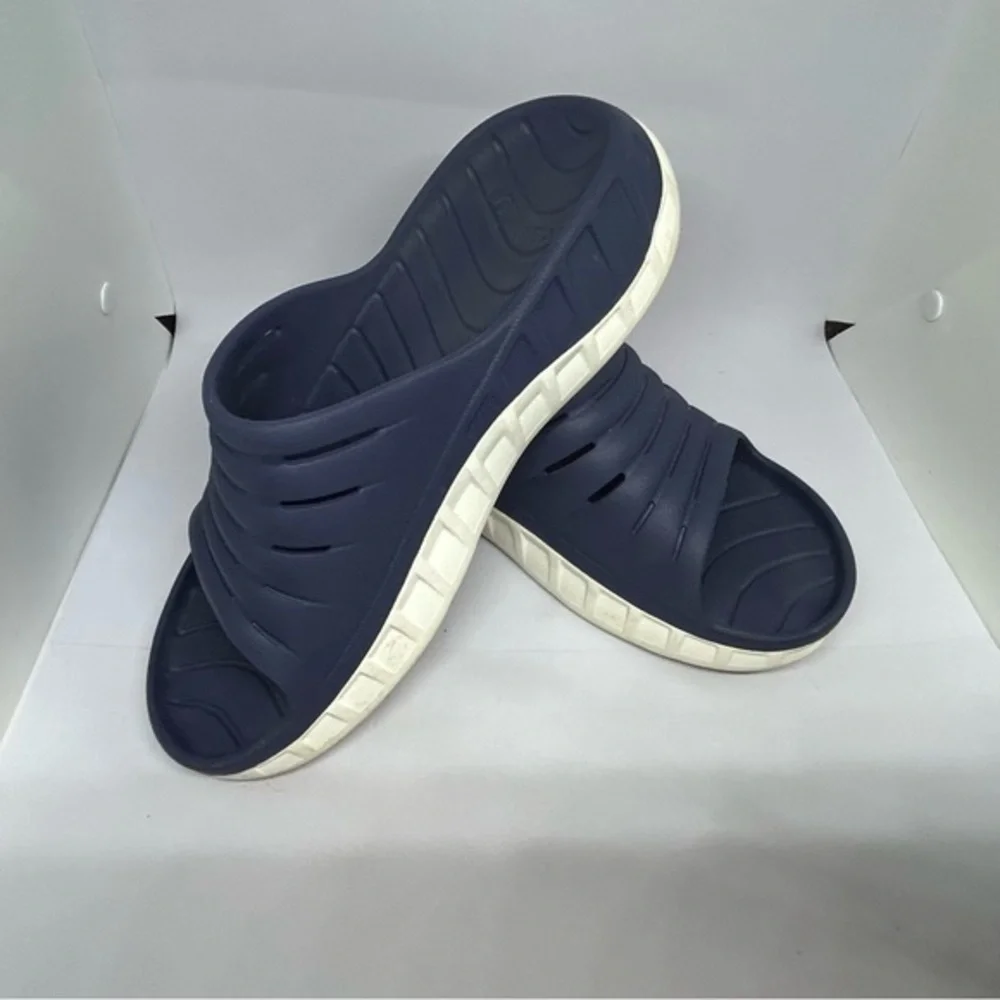Kuaila Navy Blue‎ Slide Sandals US10